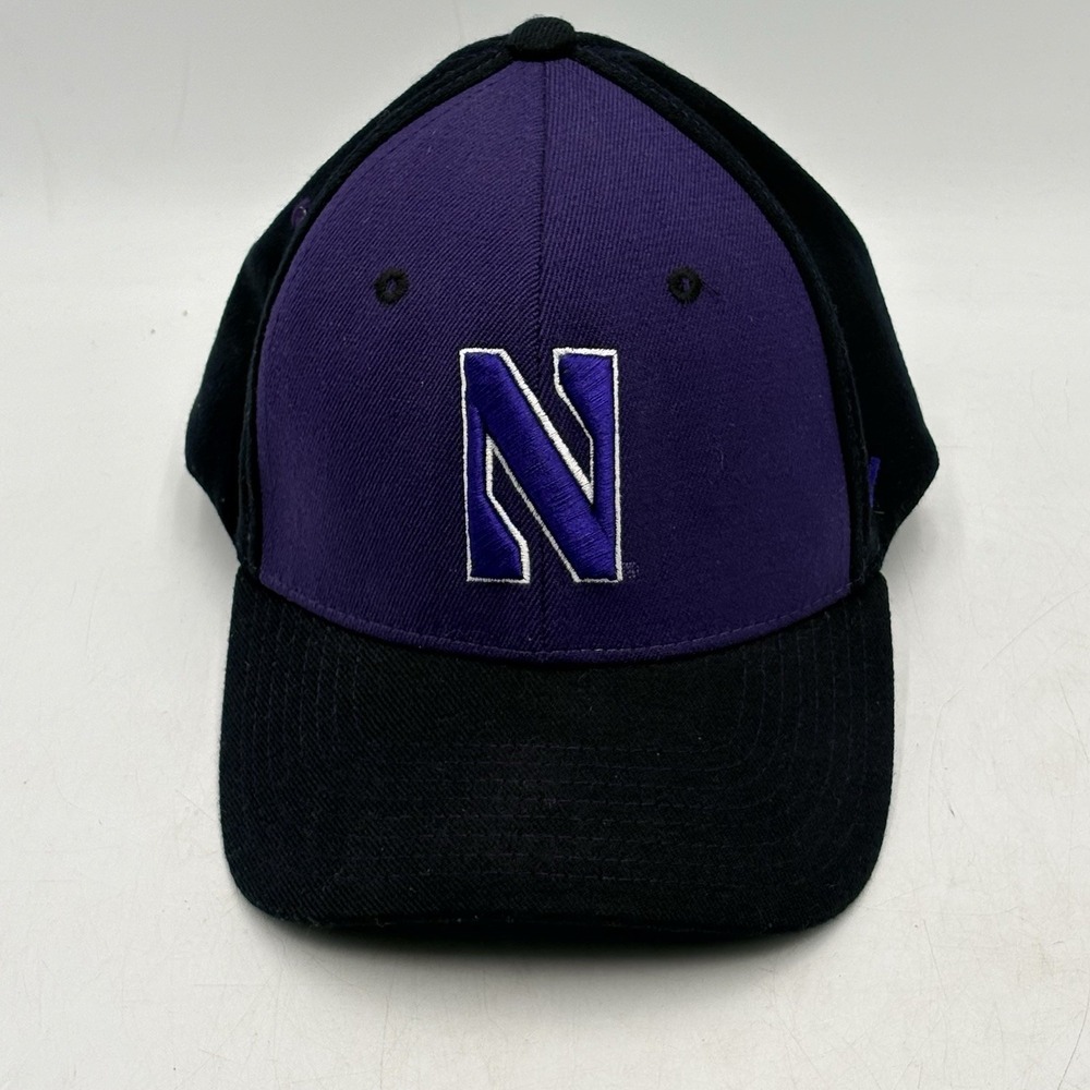 Zephyr Northwestern Wildcats Fitted Hat Cap Purple Black Size M/L NCAA